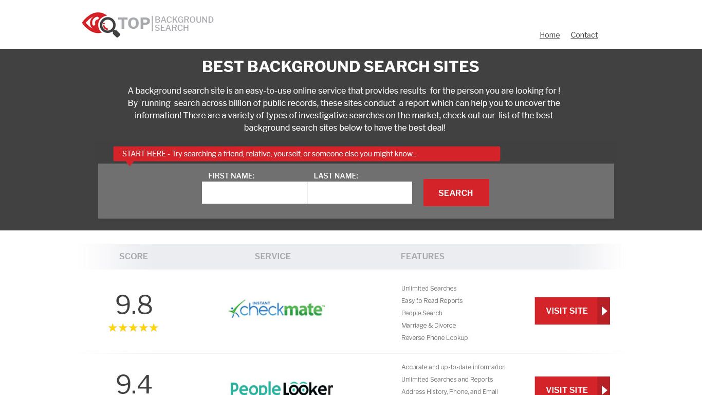 Top Background Check Sites 📋 Aug 2022